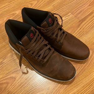 Timberland boots size 10.5 cognac